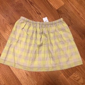 J. Crew plaid circle skirt